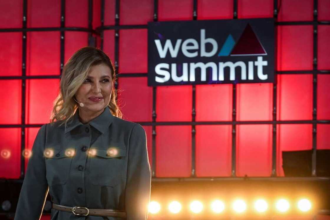 Olena Zelenska told attendees that Russia 'puts technology at the service of terror' Olena Zelenska told attendees that Russia 'puts technology at the service of terror'