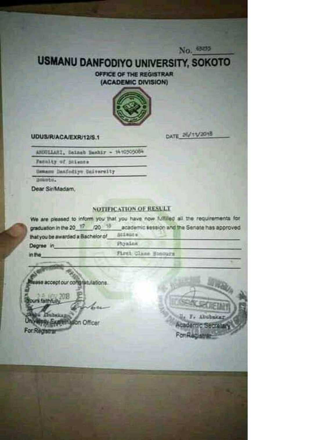 Kwanya: Diyar Hausawa ta kafa tarihi a tsangayar kimiyya a jami'ar Sokoto Kwanya: Diyar Hausawa ta kafa tarihi a tsangayar kimiyya a jami'ar Sokoto