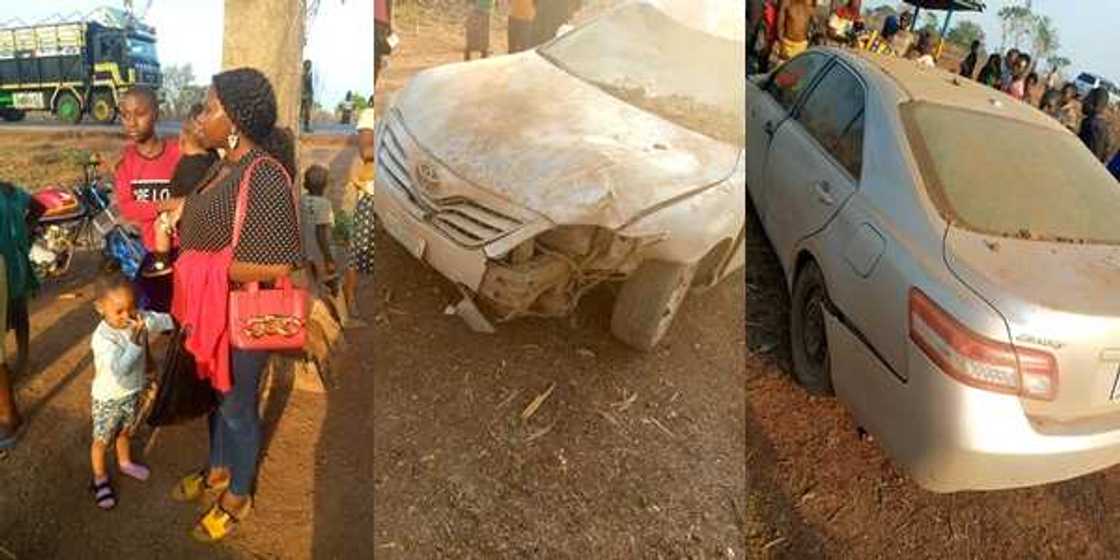 New year: Man, family escapes road accident in Benue State. New year: Man, family escapes road accident in Benue State.