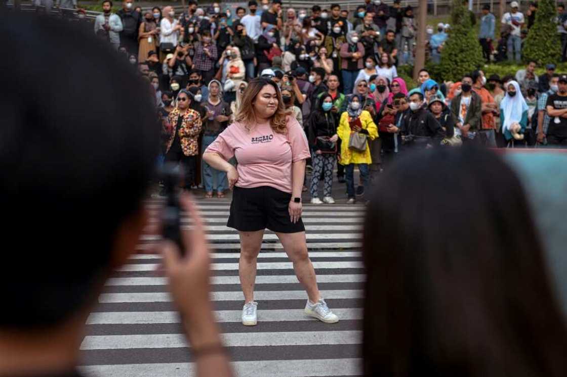 The informal downtown gathering has drawn young fahionistas and influencers from across Jakarta's suburbs The informal downtown gathering has drawn young fahionistas and influencers from across Jakarta's suburbs