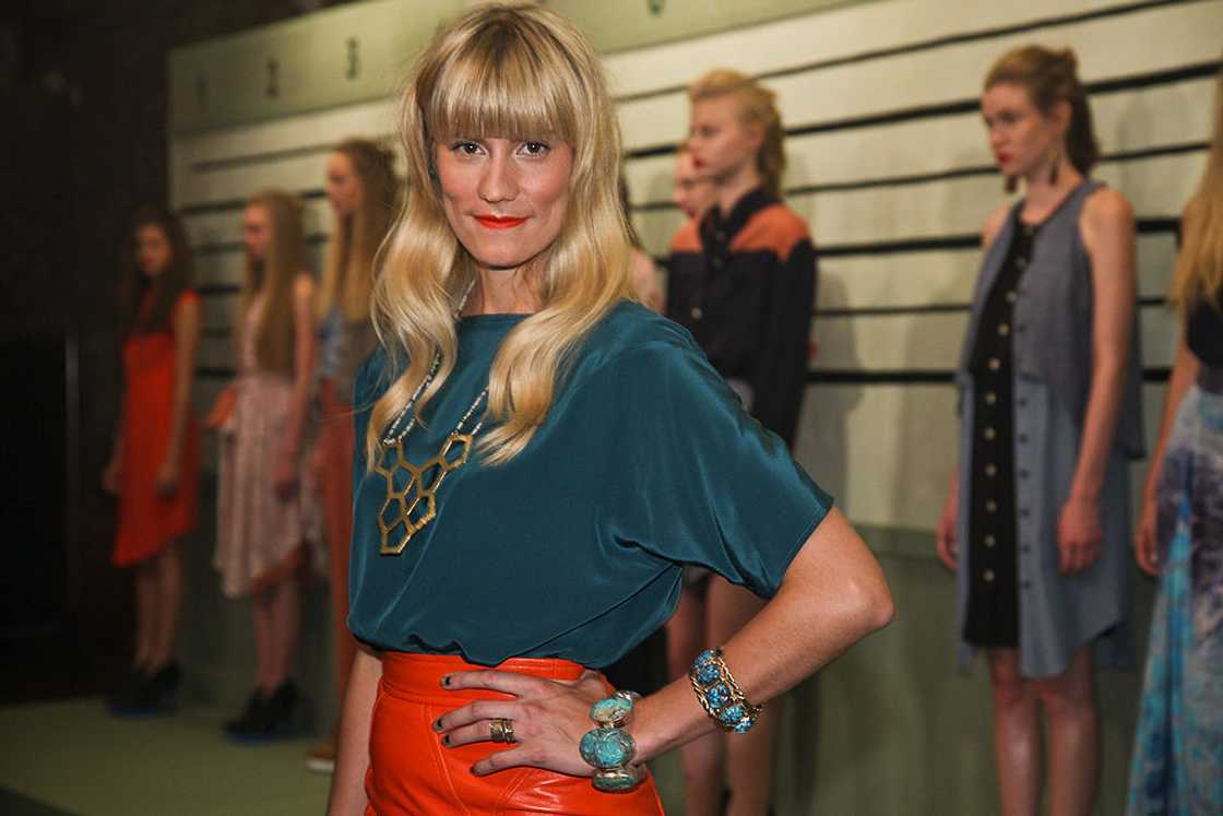 Gretchen Jones poses at a fashion event Gretchen Jones poses at a fashion event