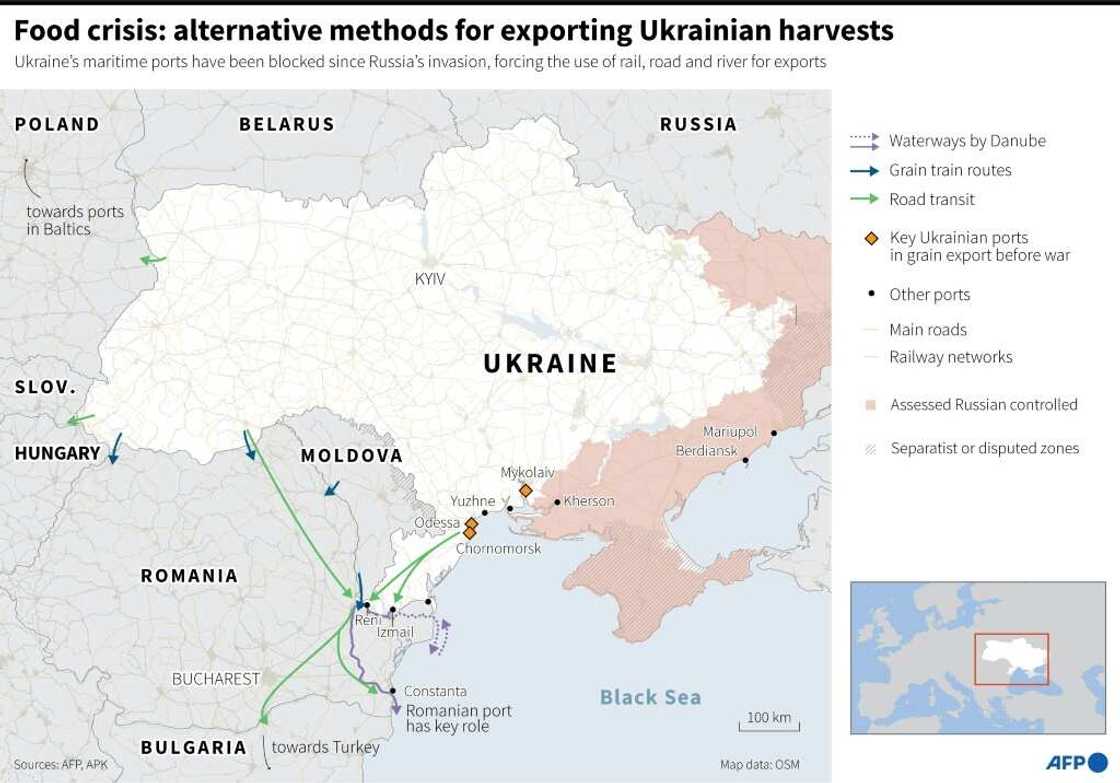 Food crisis: alternatives for exporting Ukrainian harvests Food crisis: alternatives for exporting Ukrainian harvests