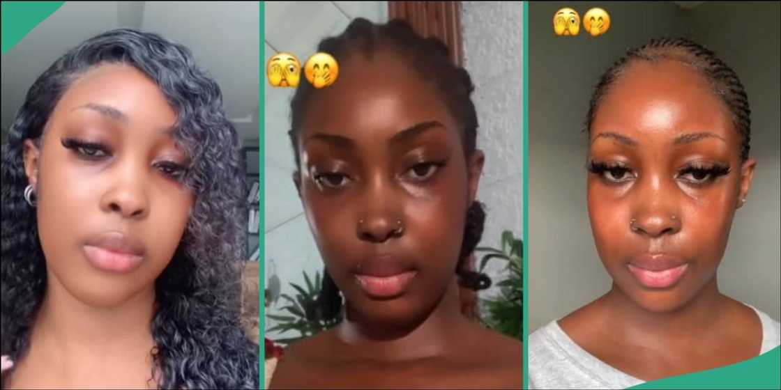 Lady posts her transformation on TikTok