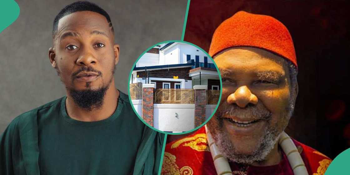 Junior Pope gushes for receiving call from Pete Edochie on his new house. Junior Pope gushes for receiving call from Pete Edochie on his new house.