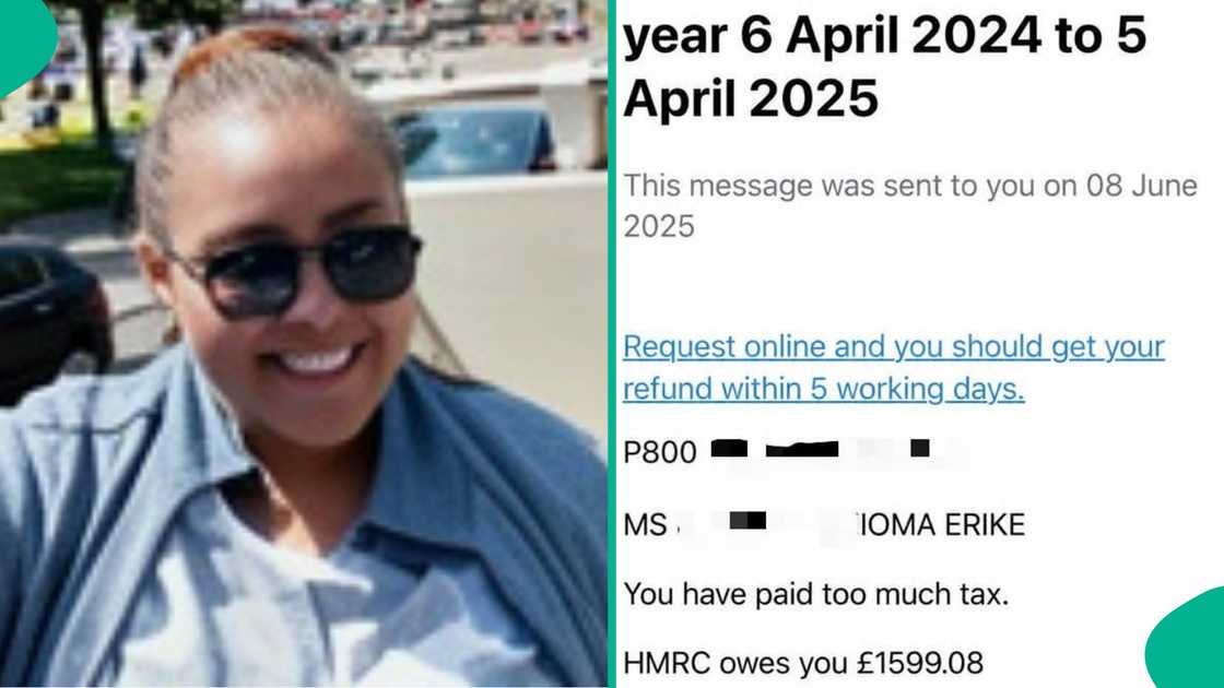 Nigerian lady celebrates as HMRC sends her £1,599 tax refund months after leaving the UK Nigerian lady celebrates as HMRC sends her £1,599 tax refund months after leaving the UK