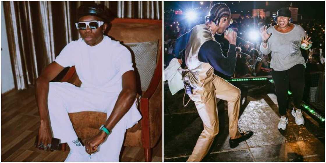 Blaqbonez, Blaqbonez dances with his mother Blaqbonez, Blaqbonez dances with his mother