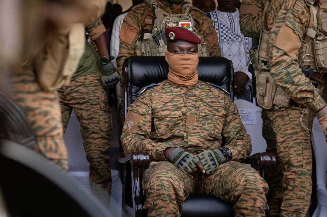 The unique dressing of Captain Ibrahim Traore of Burkina Faso. The unique dressing of Captain Ibrahim Traore of Burkina Faso.