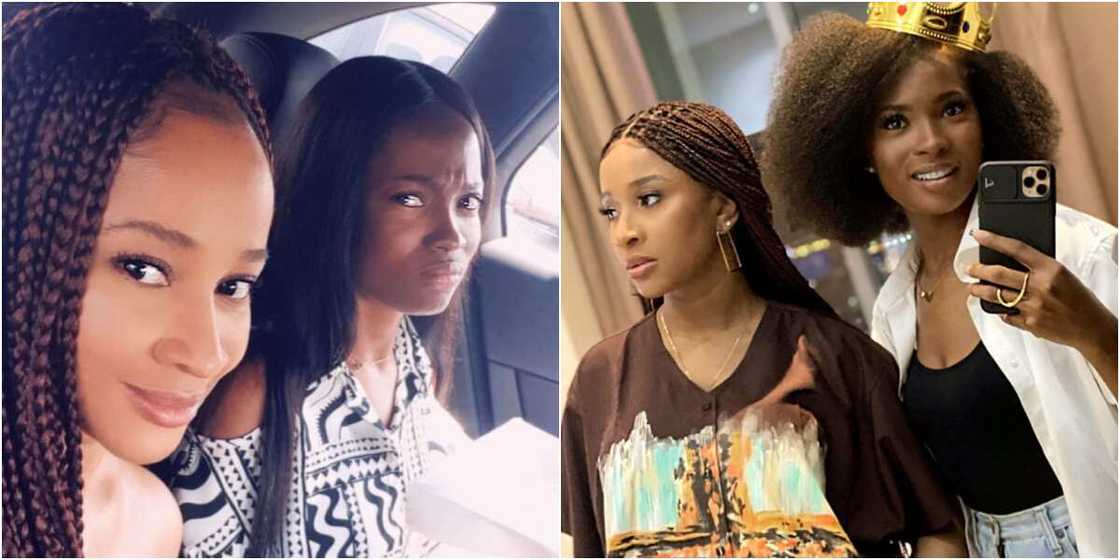 Adesua Etomi andJemima Osunde Adesua Etomi andJemima Osunde