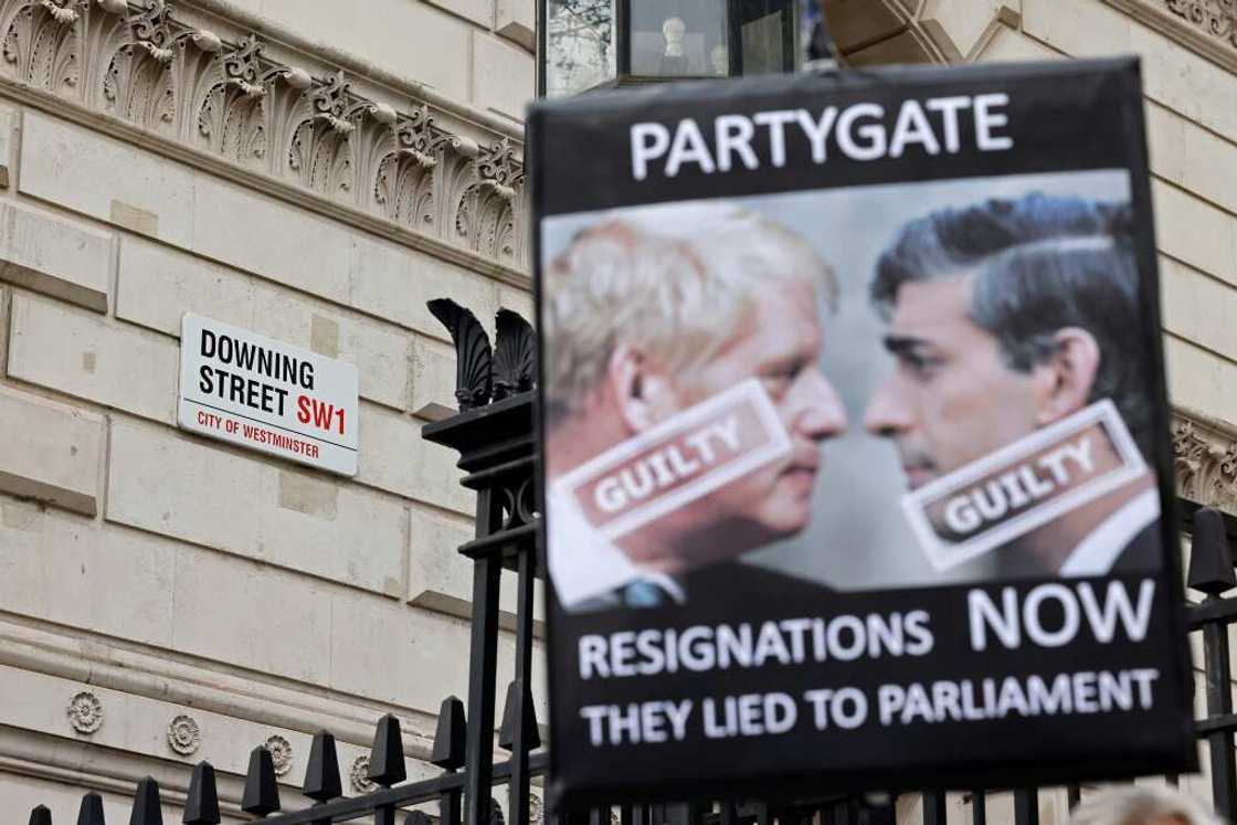 Johnson and Sunak were both fined by police for attending a party in Downing Street in breach of coronavirus lockdown restrictions Johnson and Sunak were both fined by police for attending a party in Downing Street in breach of coronavirus lockdown restrictions