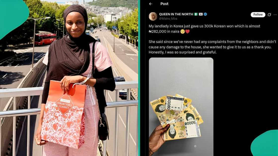 Korean landlord gifts Nigerian tenant money for good behavior, post trends online