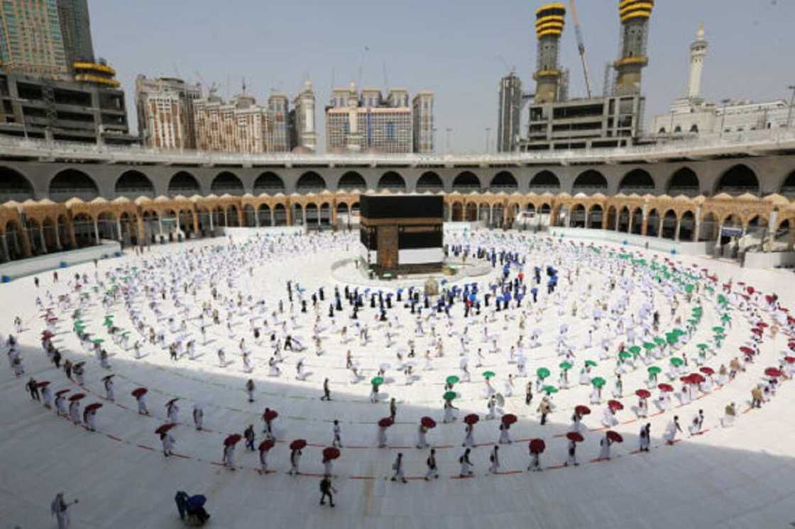 Hajjin bana. Hoto daga Masallacin Harami 
Hoto daga STR/AFP