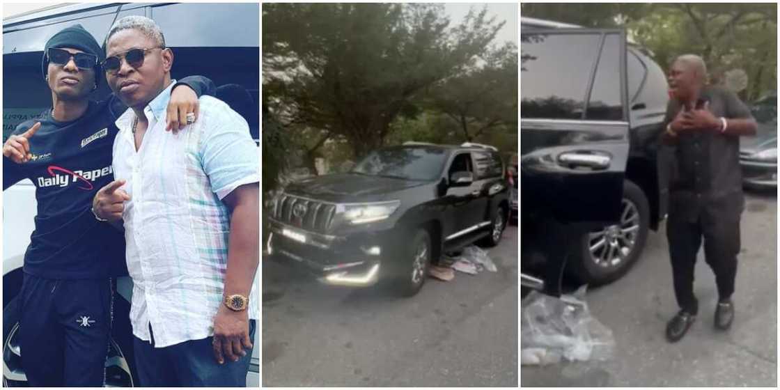 Wizkid buys long term manager brand new car Wizkid buys long term manager brand new car