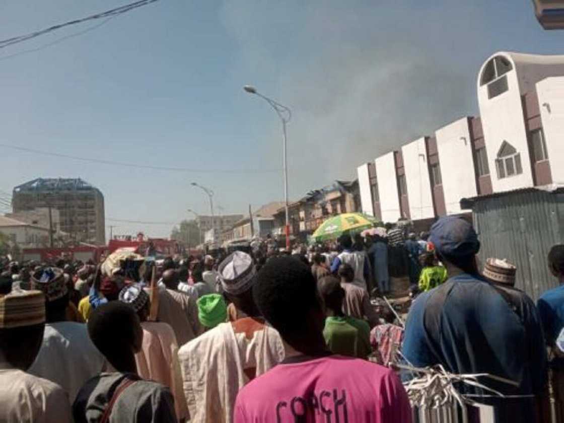 Gobara a kasuwar Singer Gobara a kasuwar Singer