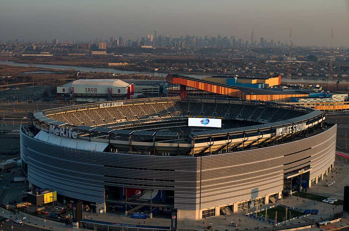 Aerial view of MetLife Stadium