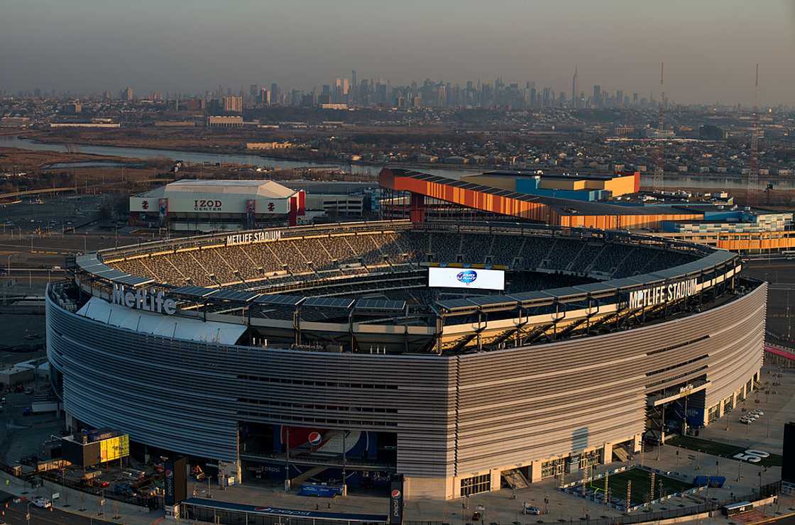 Aerial view of MetLife Stadium Aerial view of MetLife Stadium