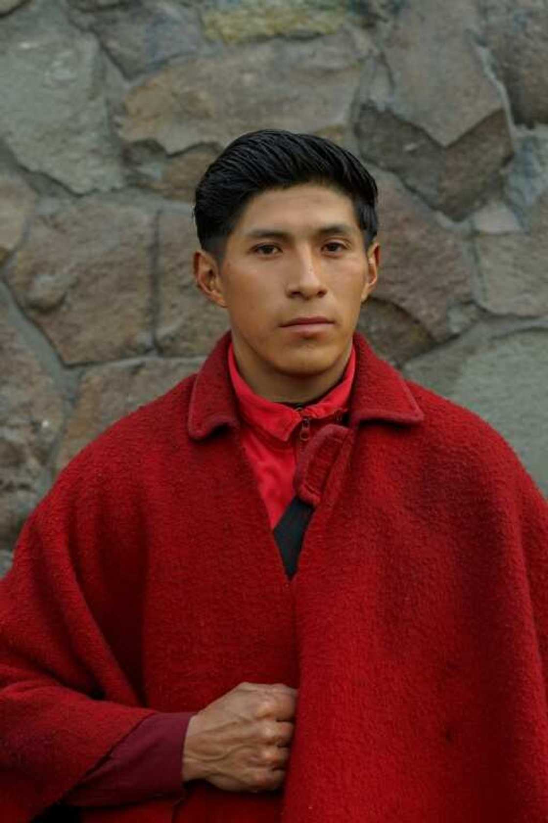 Ecudoran Ruben Chaluisa works as a mason in the town of Zumbahua