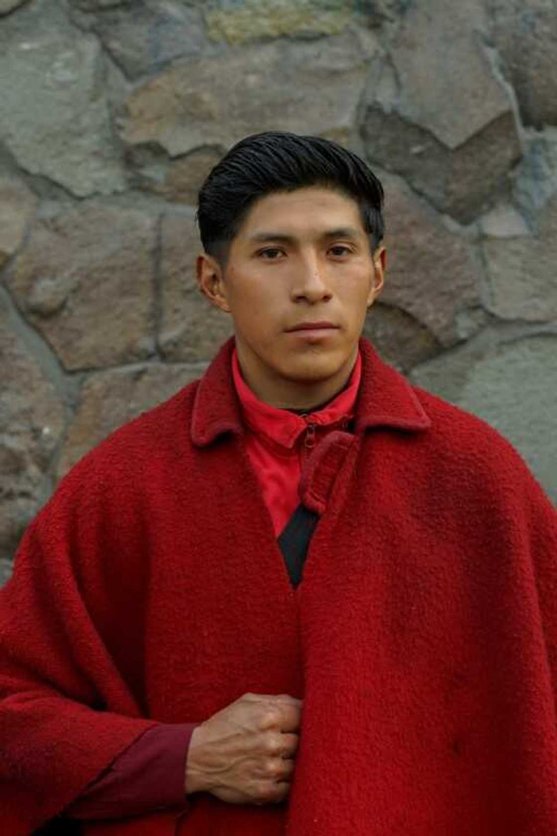 Ecudoran Ruben Chaluisa works as a mason in the town of Zumbahua Ecudoran Ruben Chaluisa works as a mason in the town of Zumbahua