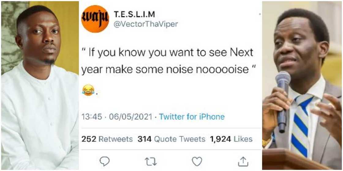 Dare Adeboye: Nigerians on Twitter Drag Rapper Vector Over Tweet After Pastor’s Death, Call Him Insensitive Dare Adeboye: Nigerians on Twitter Drag Rapper Vector Over Tweet After Pastor’s Death, Call Him Insensitive