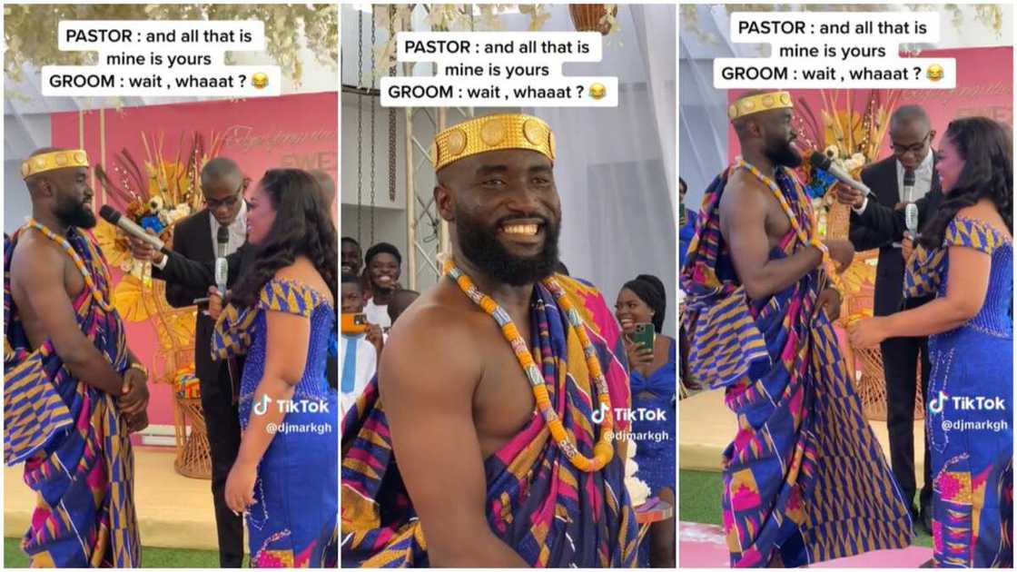 Funny wedding moment/groom refused to make confession. Funny wedding moment/groom refused to make confession.