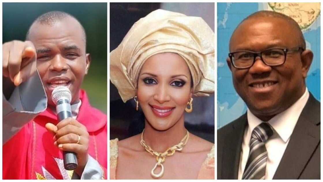 Bianca Ojukwu, Peter Obi, Reverend Father Ejike Mbaka, stinginess, 2023 presidential election Bianca Ojukwu, Peter Obi, Reverend Father Ejike Mbaka, stinginess, 2023 presidential election