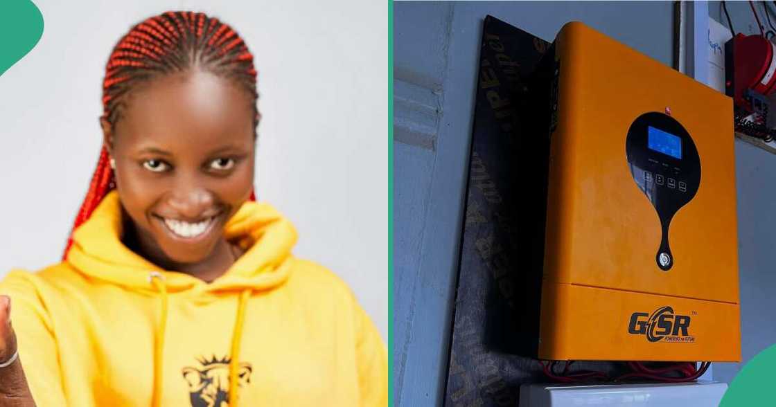 Reactions as lady flaunts her solar inverter which carries everything in her apartment