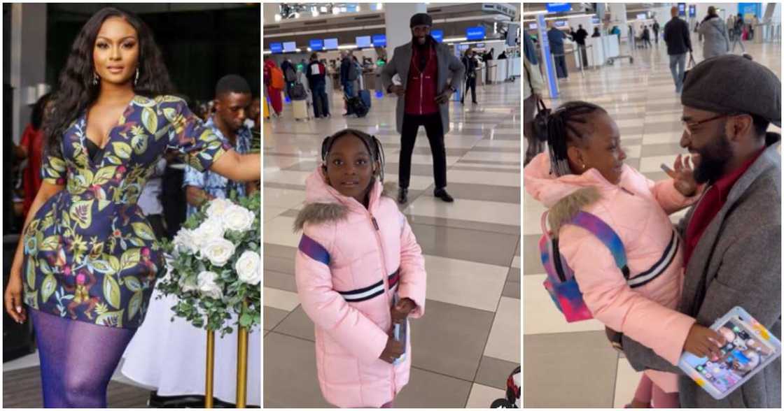 Actress Osa Ighodaro with daughter and ex-husband Actress Osa Ighodaro with daughter and ex-husband