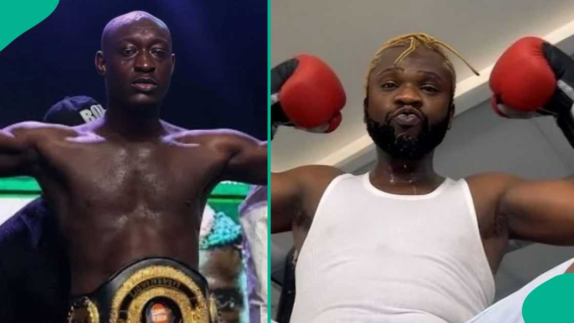 Carter Efe, Speed Darlngton, boxing match Carter Efe, Speed Darlngton, boxing match