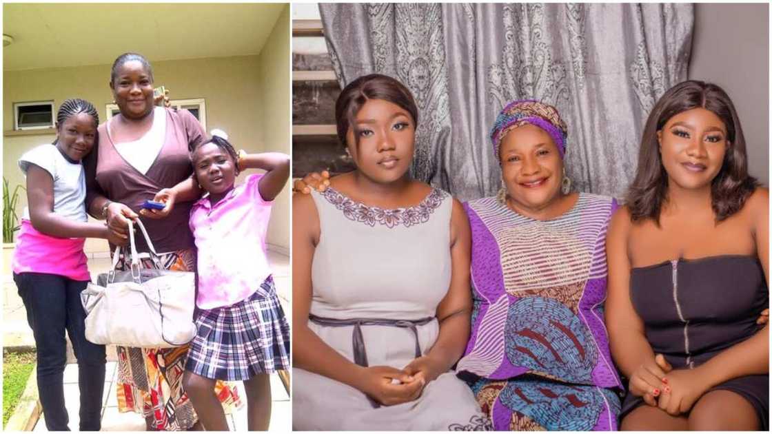 Lady shares photos taken with her mother 10 years ago, stirs reactions