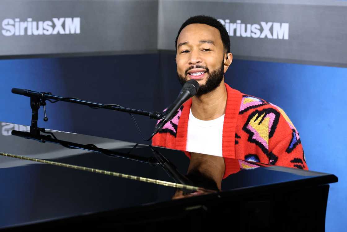 John Legend performs at SiriusXM Studios in New York City