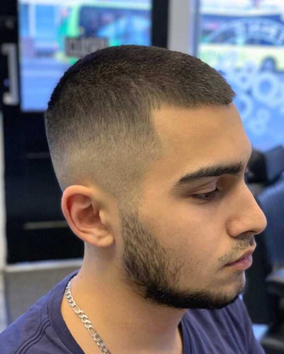 Military buzz cut Military buzz cut