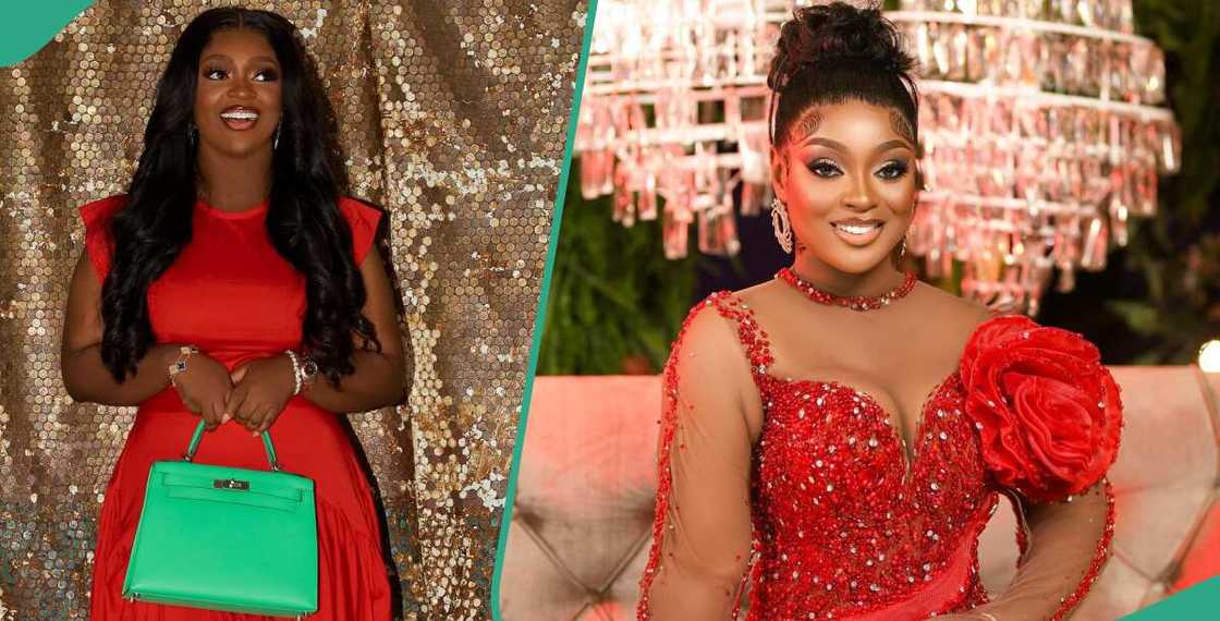 Jackie Appiah stuns in red dress and designer bag Jackie Appiah stuns in red dress and designer bag