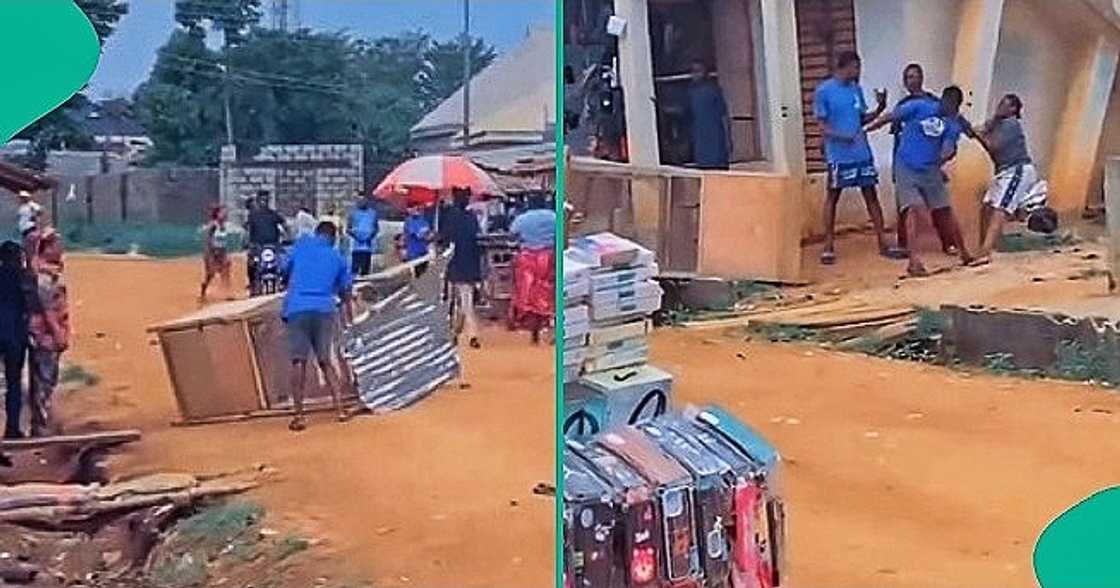 Man retrieves kiosk he bought for girlfriend