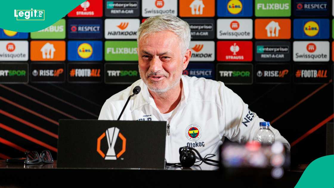 Jose Mourinho, Fenerbahce, Ulker Stadium, Istanbul, Turkiye, UEFA Europa League. Jose Mourinho, Fenerbahce, Ulker Stadium, Istanbul, Turkiye, UEFA Europa League.