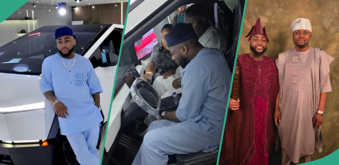 Davido splurges millions of naira on new cyber truck.