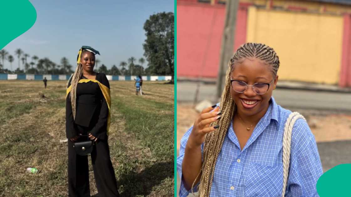 Lady rejoices as she completes her university education. Lady rejoices as she completes her university education.