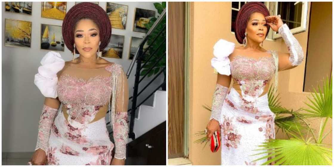 Photos of Shaffy Bello's asoebi look. Photos of Shaffy Bello's asoebi look.
