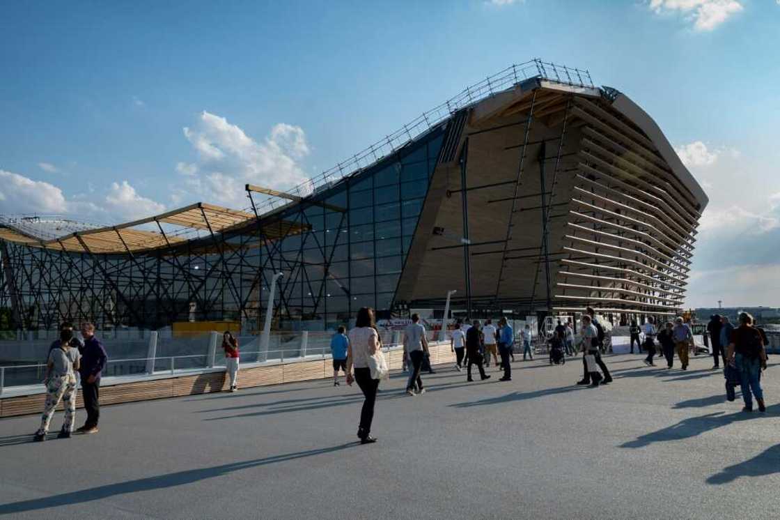 The spectacular wooden aquatic centre built for the Paris Olympics The spectacular wooden aquatic centre built for the Paris Olympics
