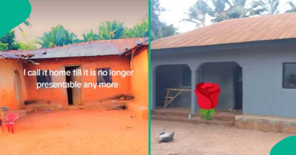 Man finishes building the house that his late father left uncompleted since 2007.