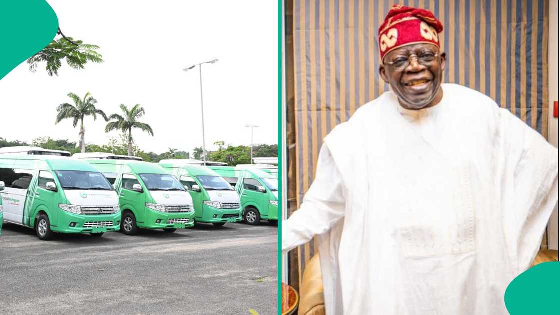 Tinubu gives out 64 CNG buses Tinubu gives out 64 CNG buses