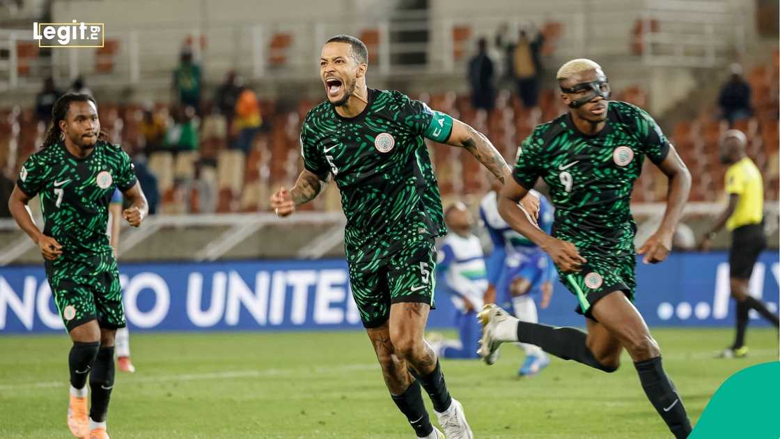 William Troost-Ekong, Victor Osimhen, 2026 FIFA World Cup qualifier, Nigeria, Lesotho, Football. William Troost-Ekong, Victor Osimhen, 2026 FIFA World Cup qualifier, Nigeria, Lesotho, Football.