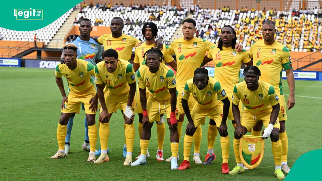 Gernot Rohr, Tosin Aiyegun, Junior Olaitan, Cheetahs, Benin, AFCON 2025. Gernot Rohr, Tosin Aiyegun, Junior Olaitan, Cheetahs, Benin, AFCON 2025.