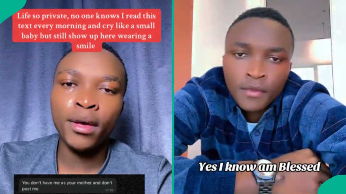 Man shows sad message his mum sent him on WhatsApp that makes him weep like a child Man shows sad message his mum sent him on WhatsApp that makes him weep like a child