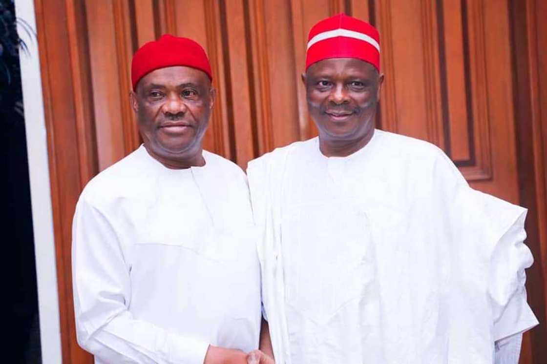Gwamna Wike da Kwankwaso. Gwamna Wike da Kwankwaso.