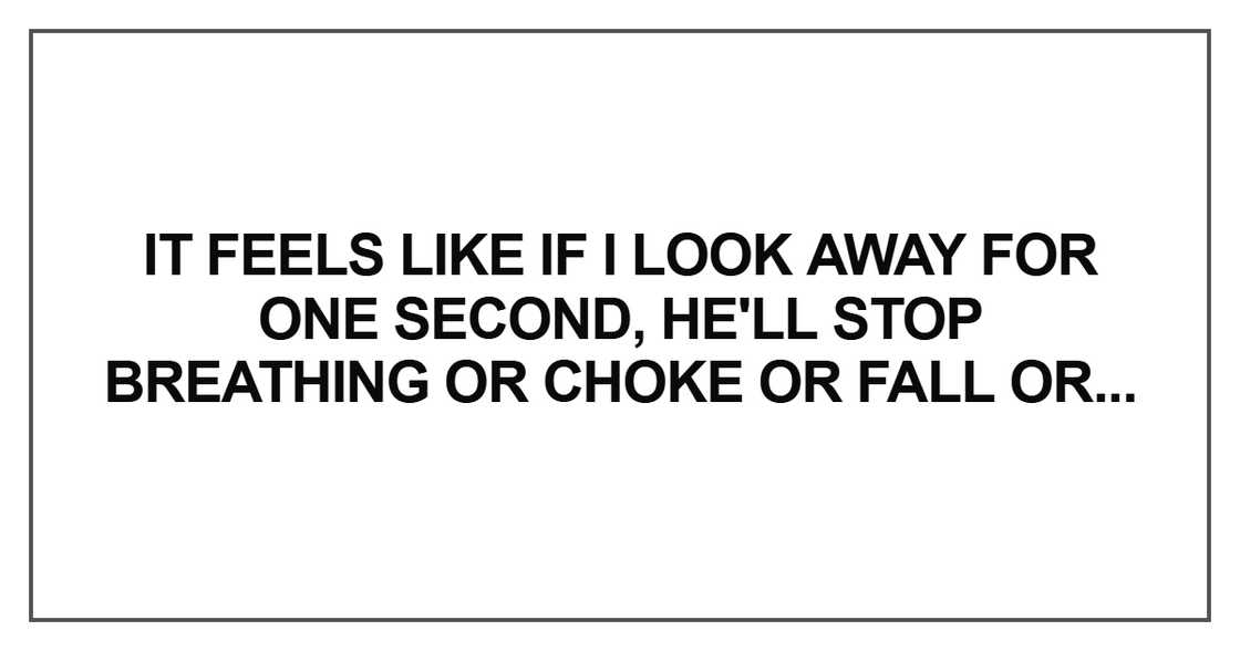 It feels like if I look away It feels like if I look away