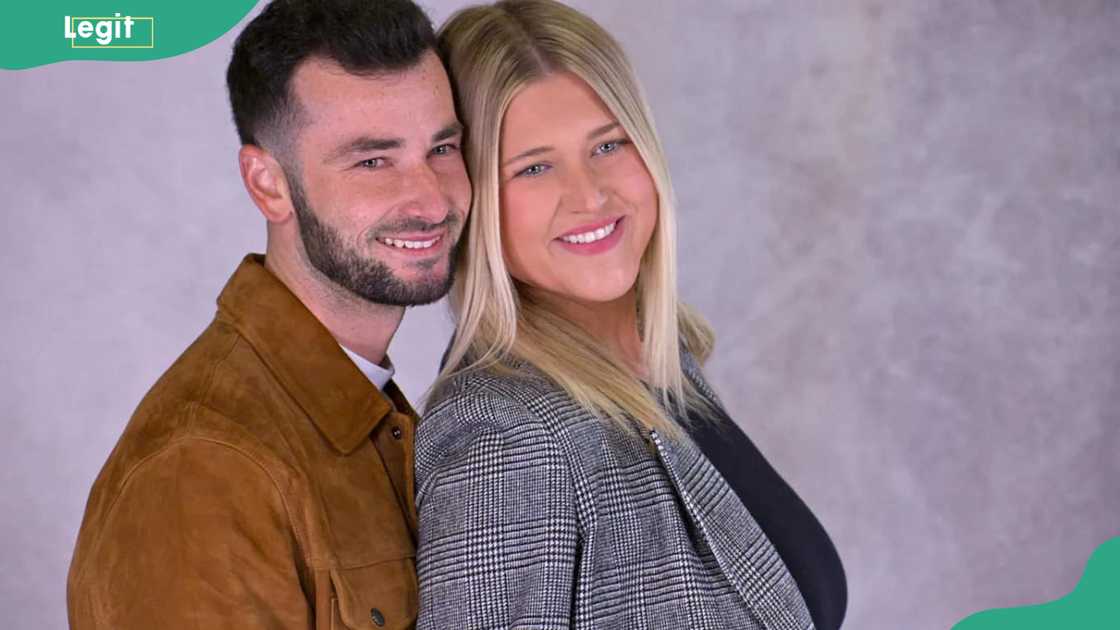Hannah and Nick posing together Hannah and Nick posing together