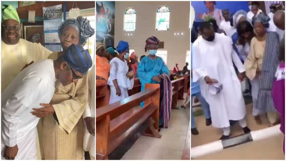 She prayed for Aliko Dangote. She prayed for Aliko Dangote.