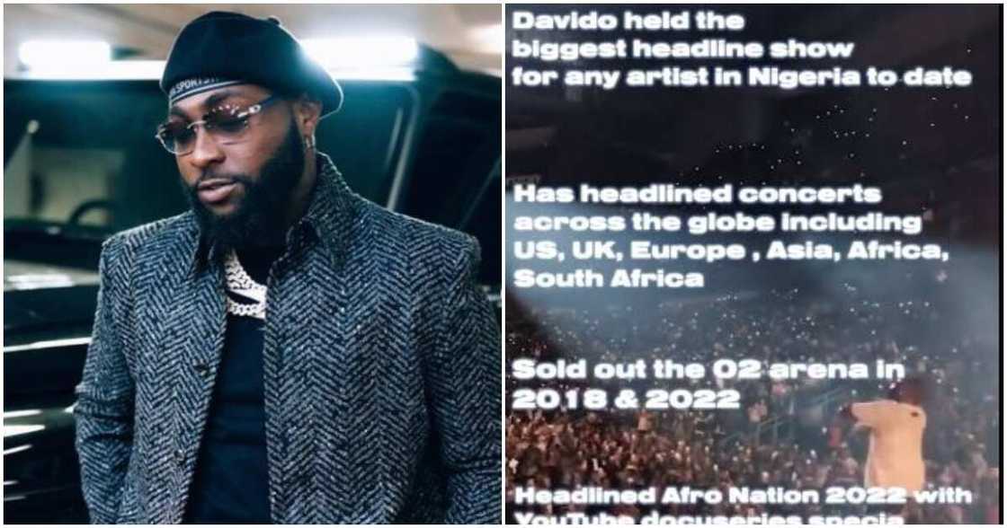 Davido takes fans down memory lane as he reviews his 2023. Davido takes fans down memory lane as he reviews his 2023.