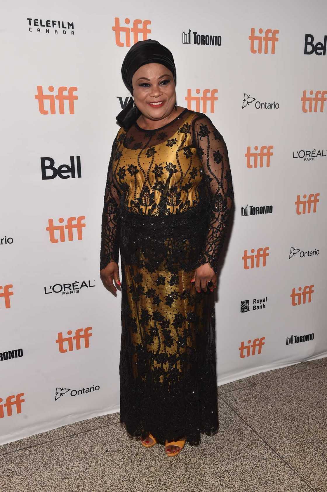 Sola Sobowale attends The Wedding Party premiere. Sola Sobowale attends The Wedding Party premiere.