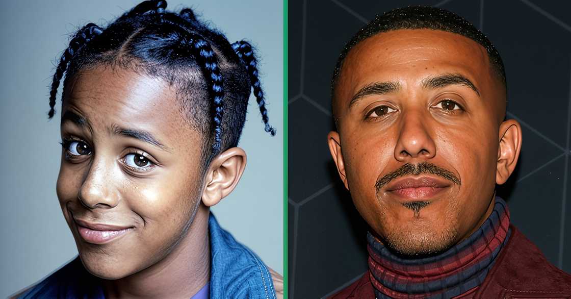 Marques Houston for the Sister, Sister promotional poster (L). The R&B singer poses on the red carpet of the 2023 premiere of No Way Out in Glendale, California (R). Marques Houston for the Sister, Sister promotional poster (L). The R&B singer poses on the red carpet of the 2023 premiere of No Way Out in Glendale, California (R).