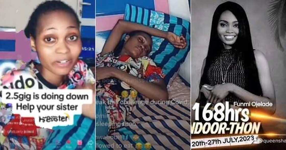 Lady who started 168-hour indoor-thon begs for data Lady who started 168-hour indoor-thon begs for data